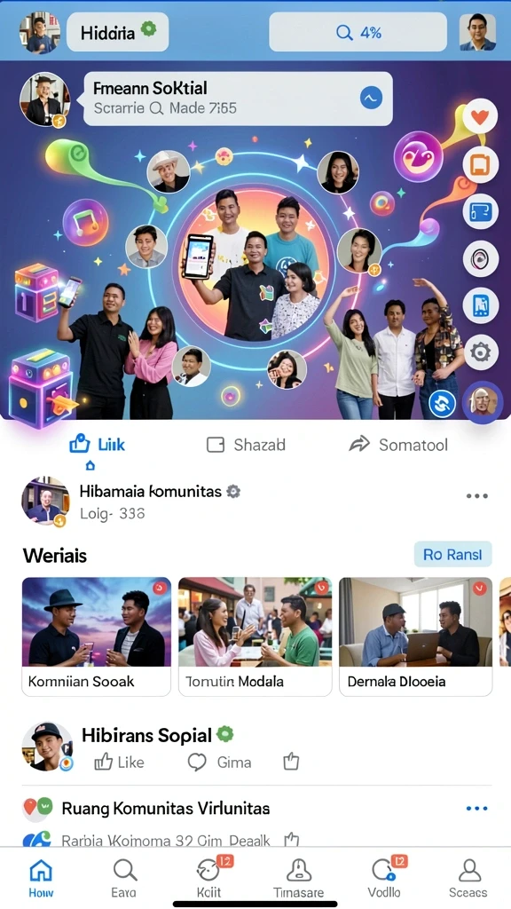omtogel - Tampilan antarmuka yang menarik dan intuitif.
